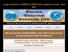 Tablet Screenshot of pocock-tractorsupplies.co.uk